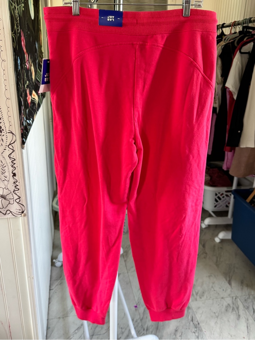JoyLab Hot Pink Ribbed Lounge Pants - Picture 6 of 7